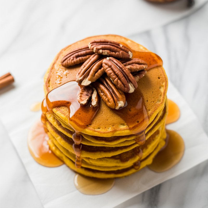 Pumpkin Cottage Cheese Pancakes